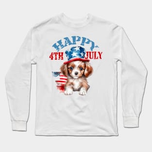 Happy 4th of July-Puppy Long Sleeve T-Shirt